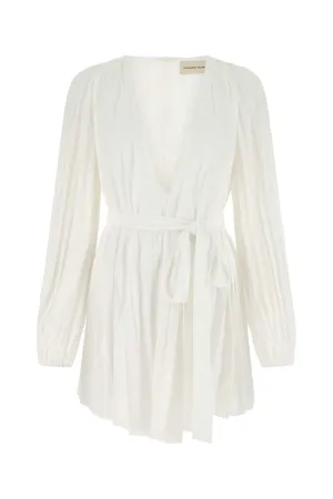 Alexandre Vauthier Tie-Waist Ruffled Mini Dress
