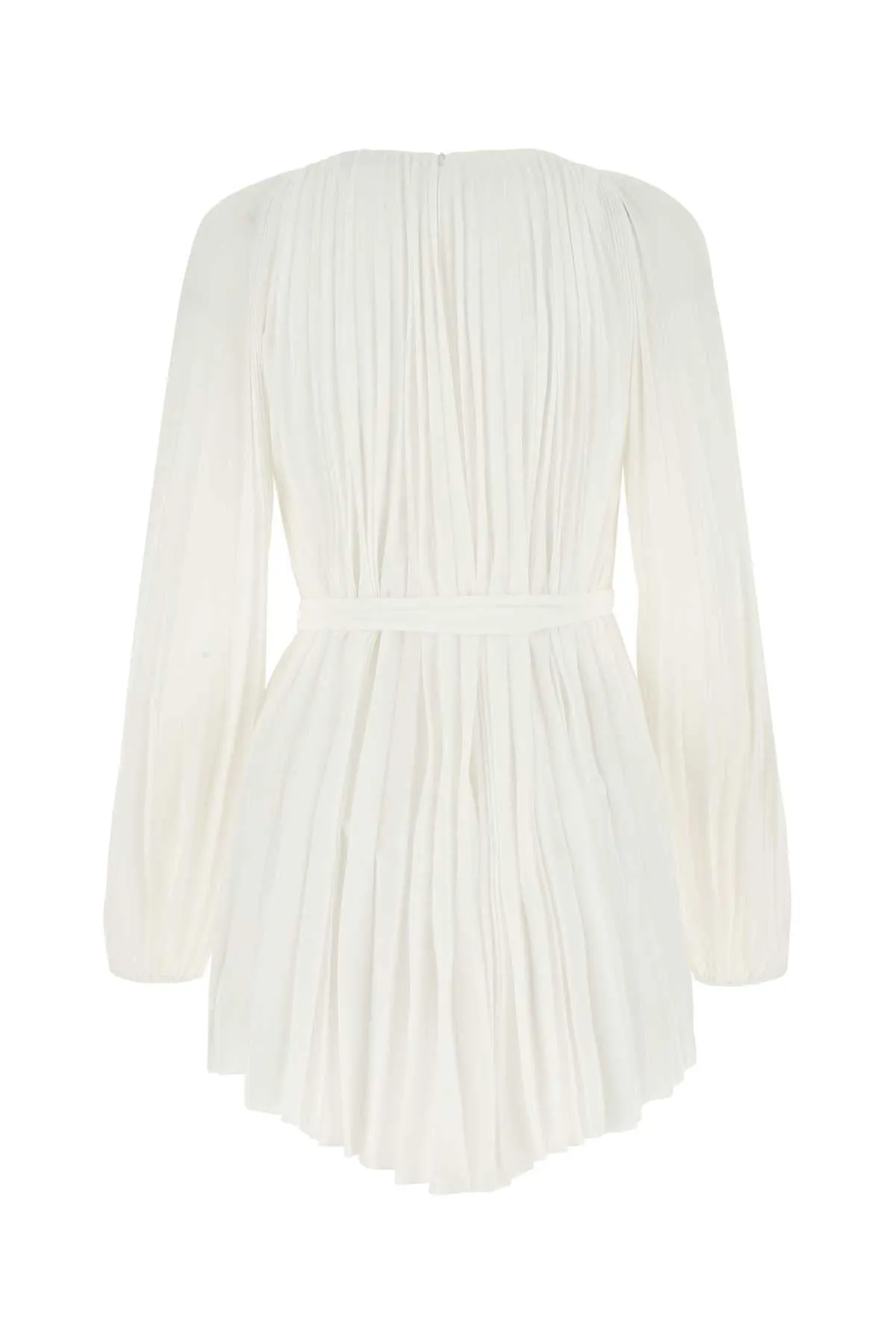 Alexandre Vauthier Tie-Waist Ruffled Mini Dress