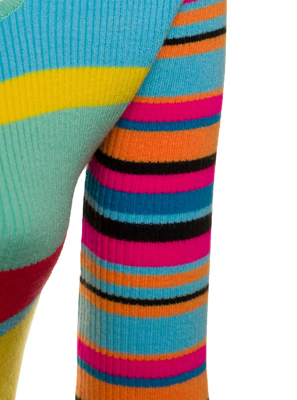 Andersson Bell Color-Block Zip-Up Knitted Mini Dress