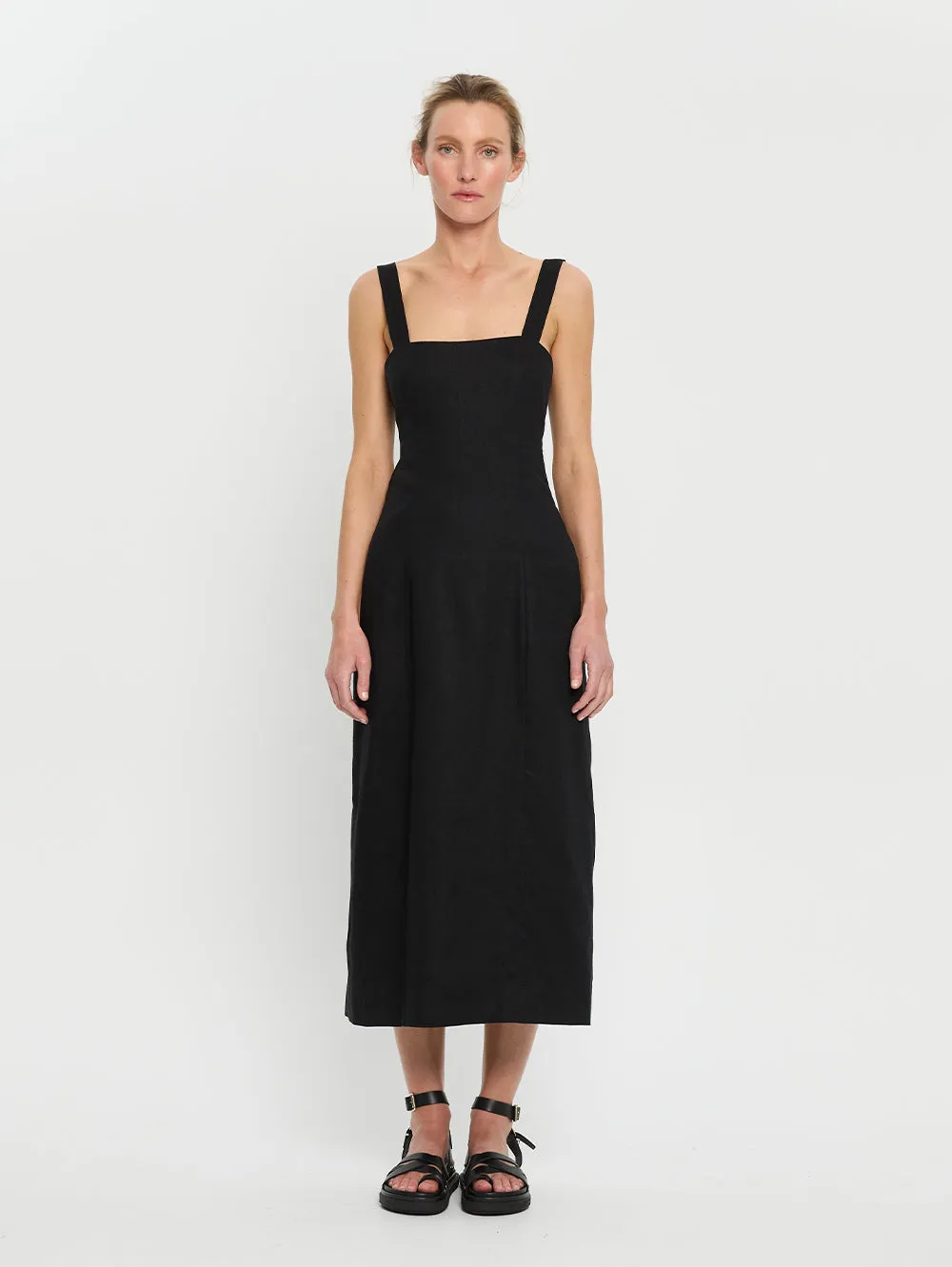 Azarea Tie Back Midi Dress