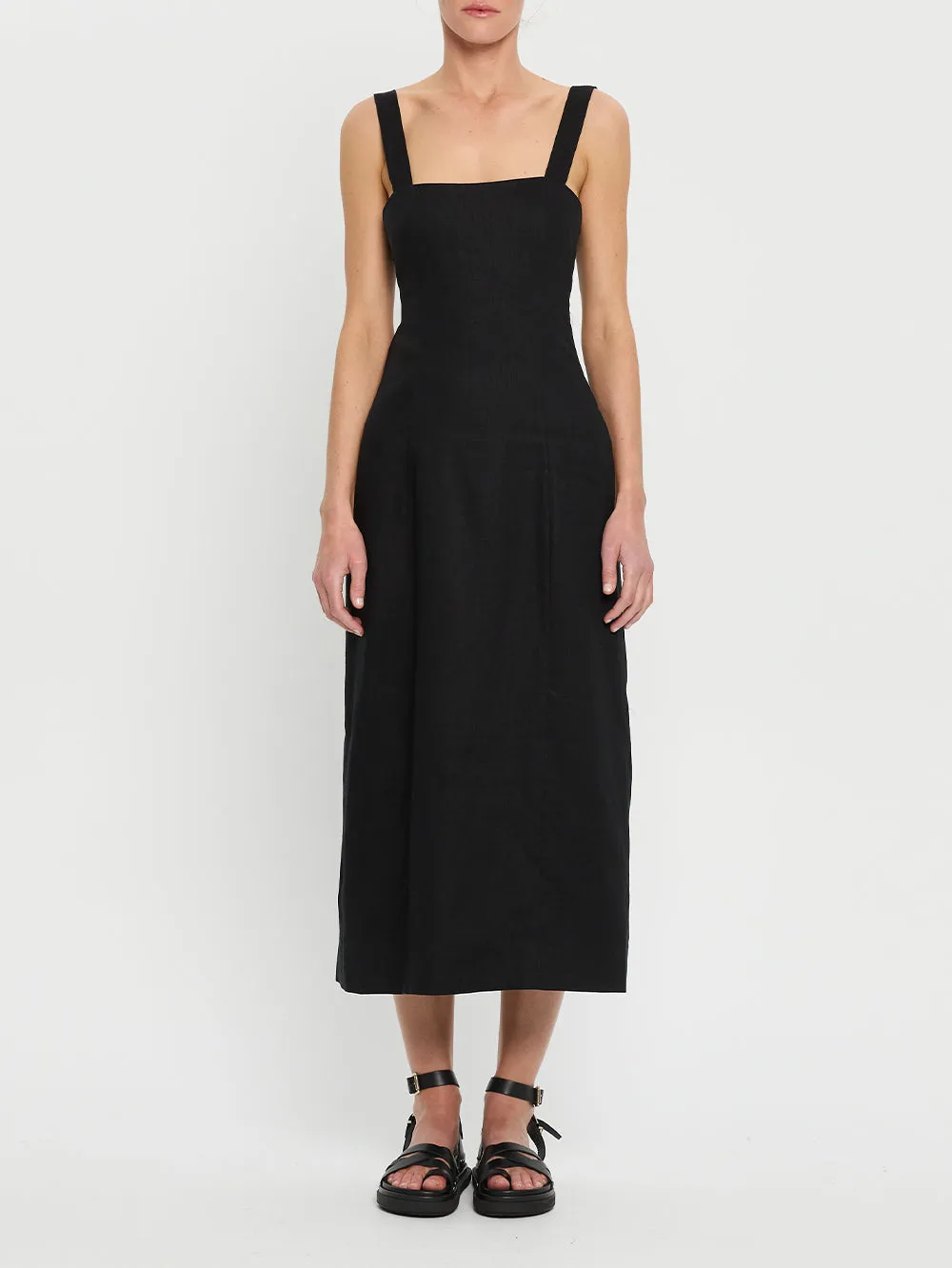 Azarea Tie Back Midi Dress