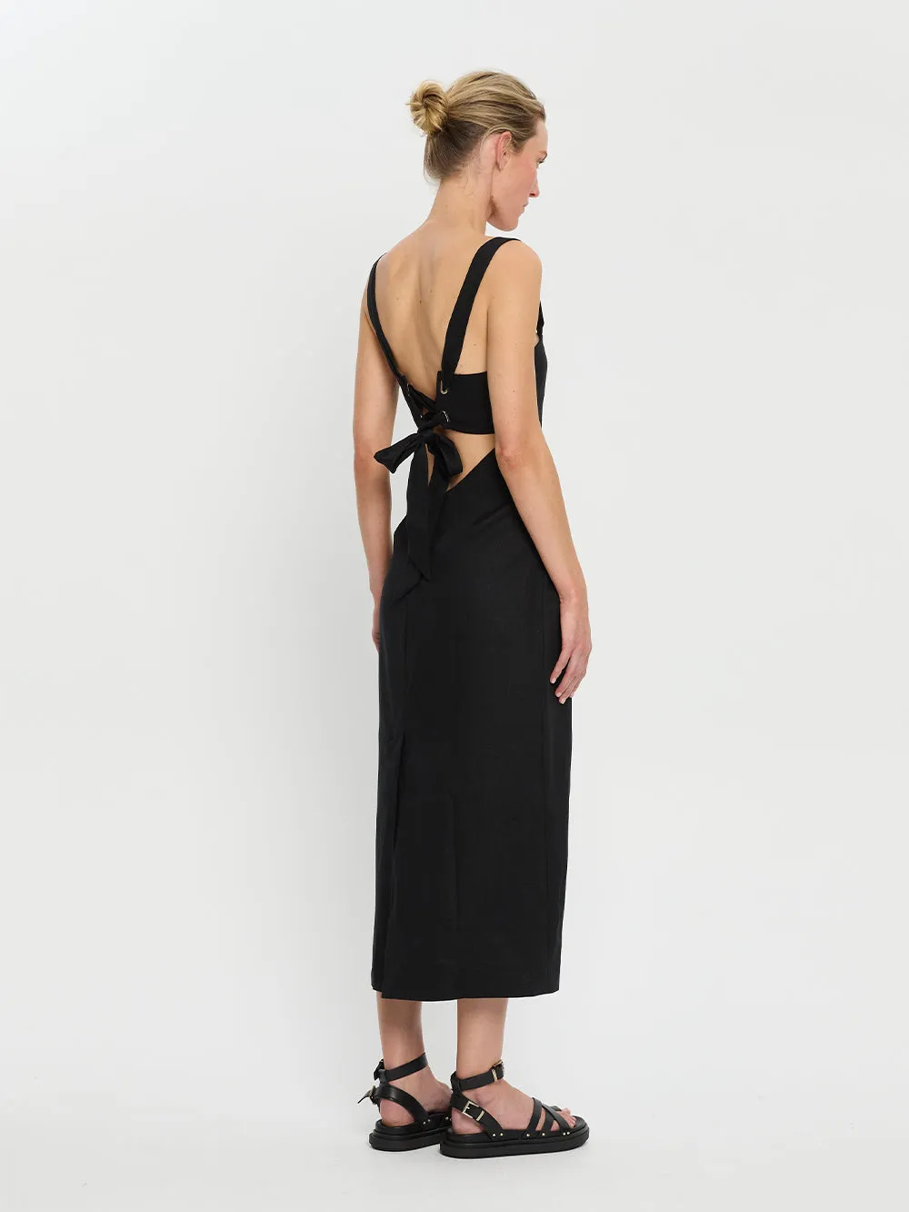 Azarea Tie Back Midi Dress