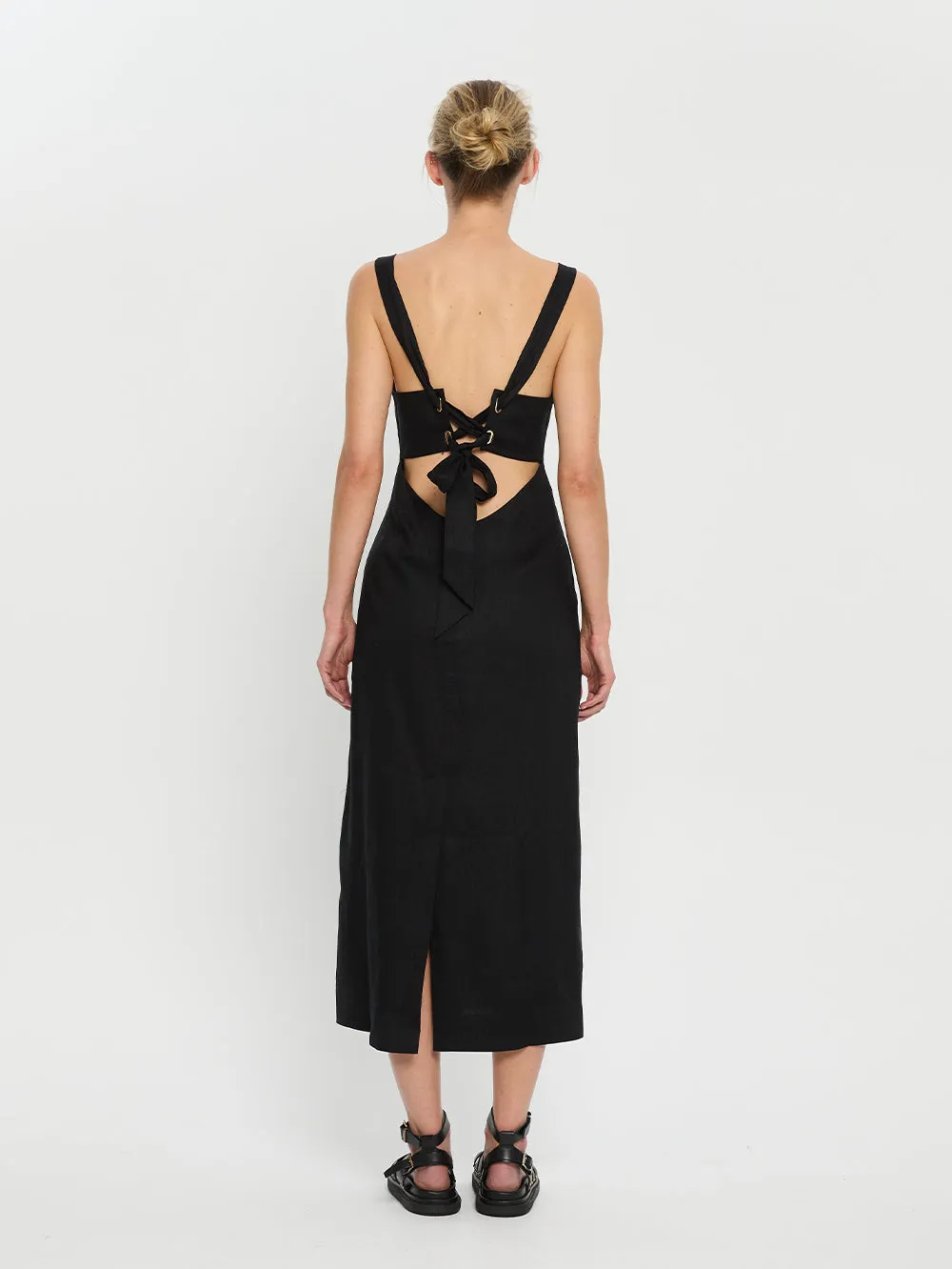 Azarea Tie Back Midi Dress
