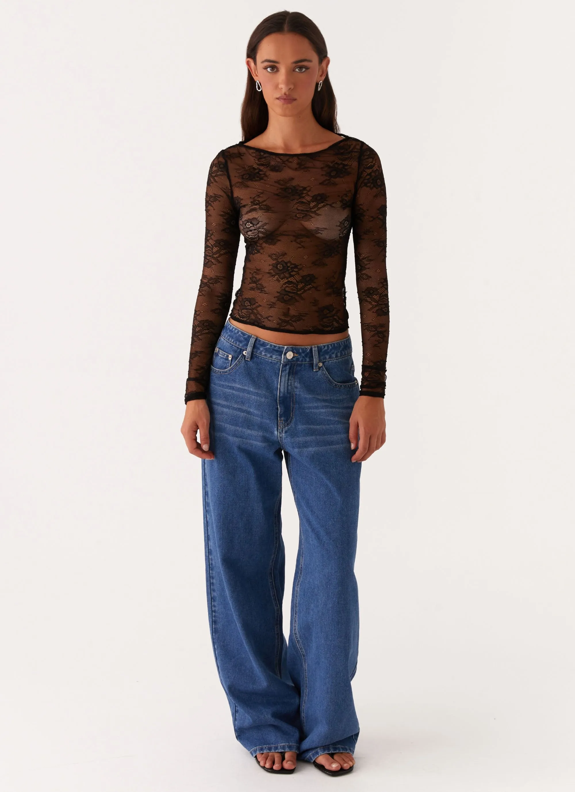 Blanca Lace Top - Black