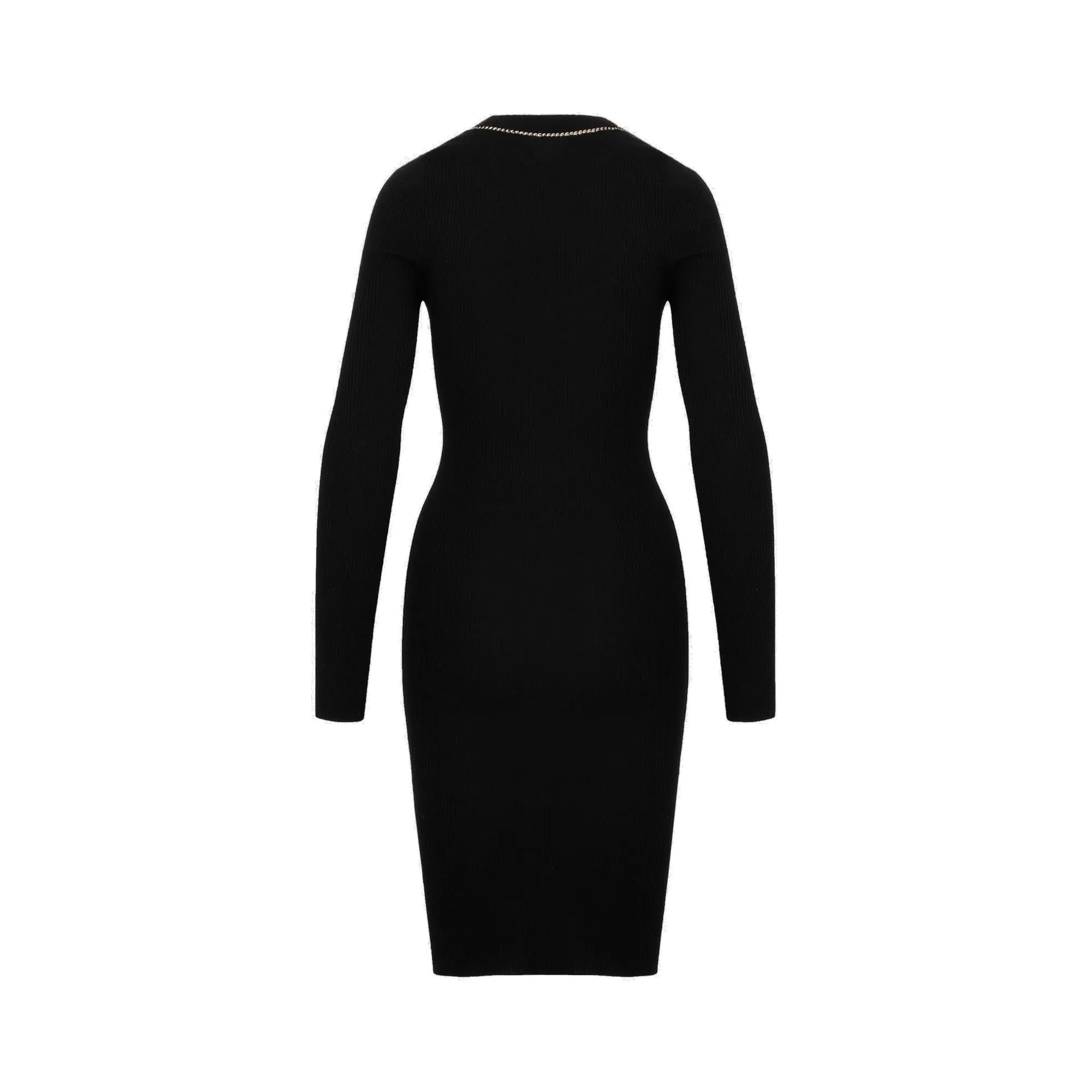 Bottega Veneta Chain Embellished Knitted Dress