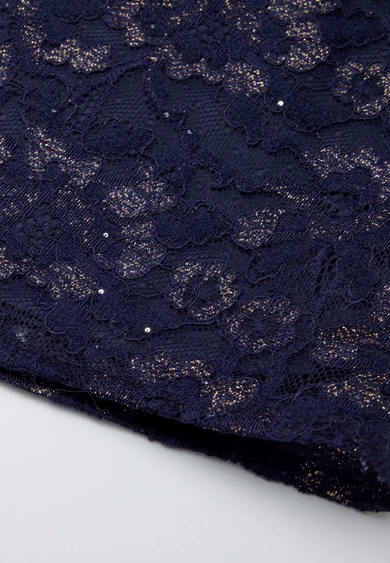 Cheung Sham Style Embellished Lace Dress