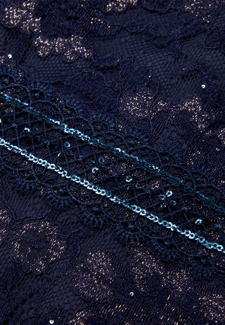 Cheung Sham Style Embellished Lace Dress