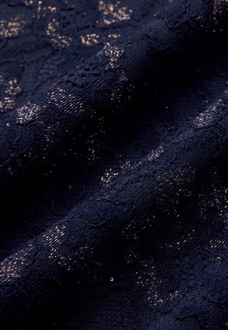Cheung Sham Style Embellished Lace Dress