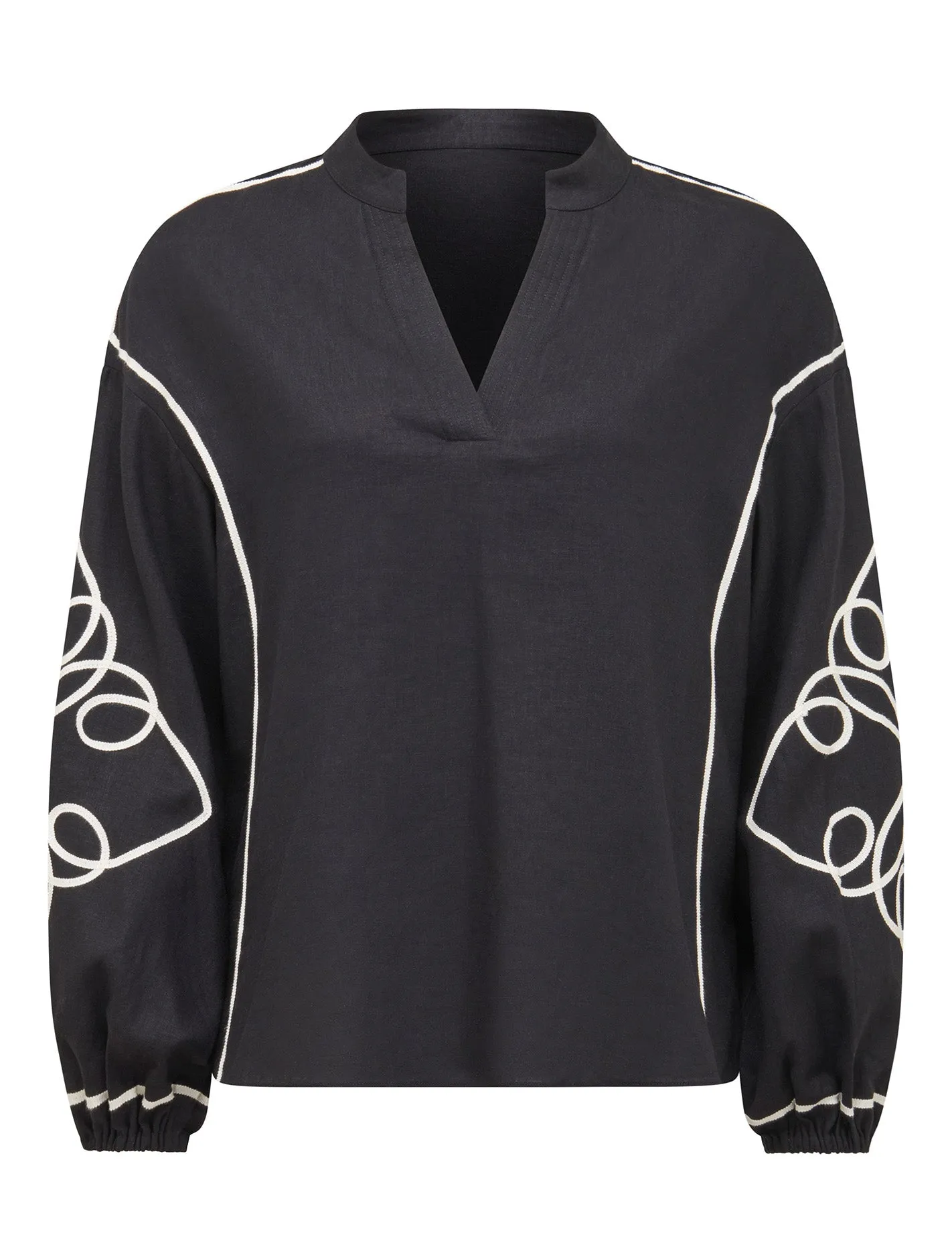 Claude Applique Detail Top