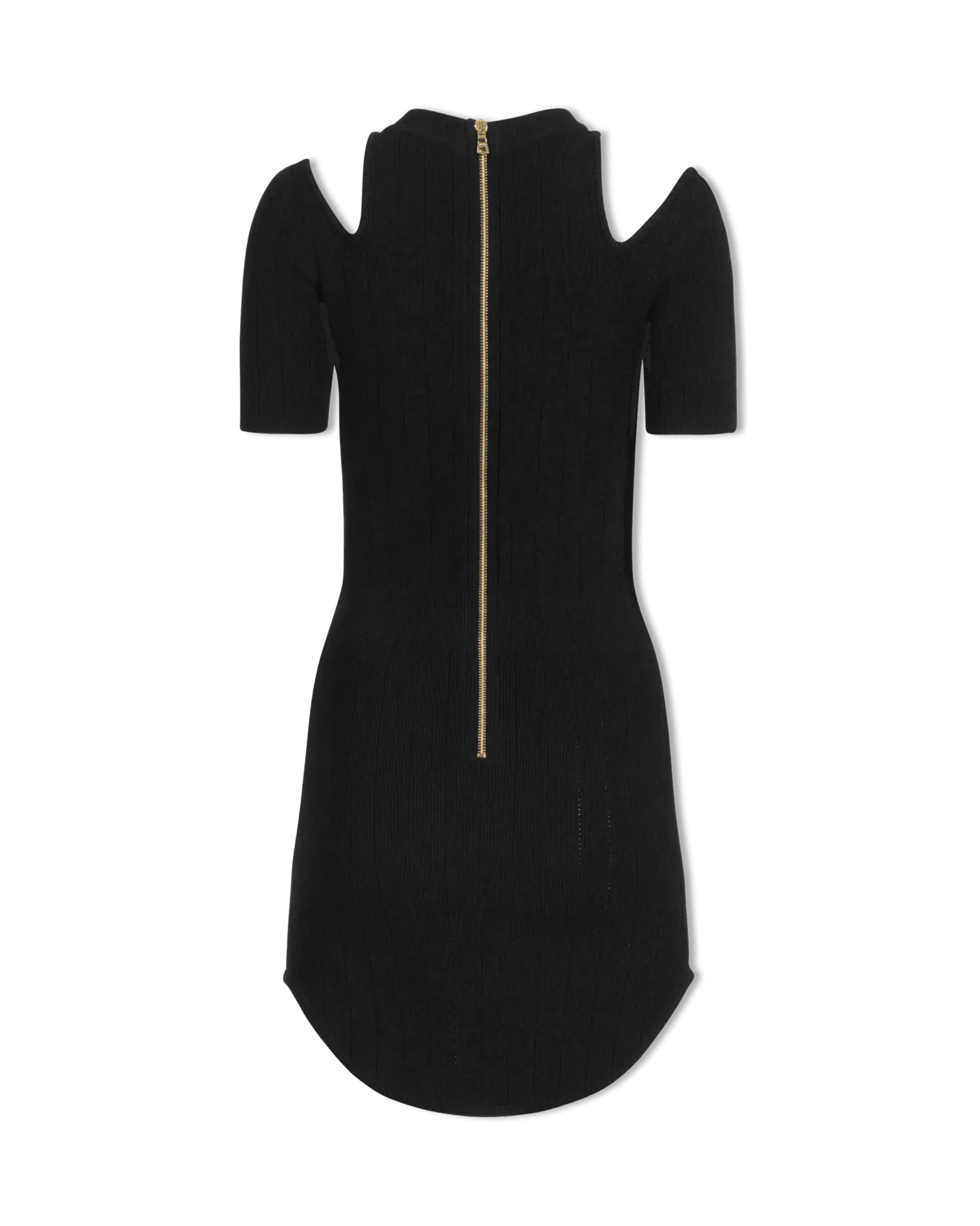 Cold Shoulder Knitted Mini Dress