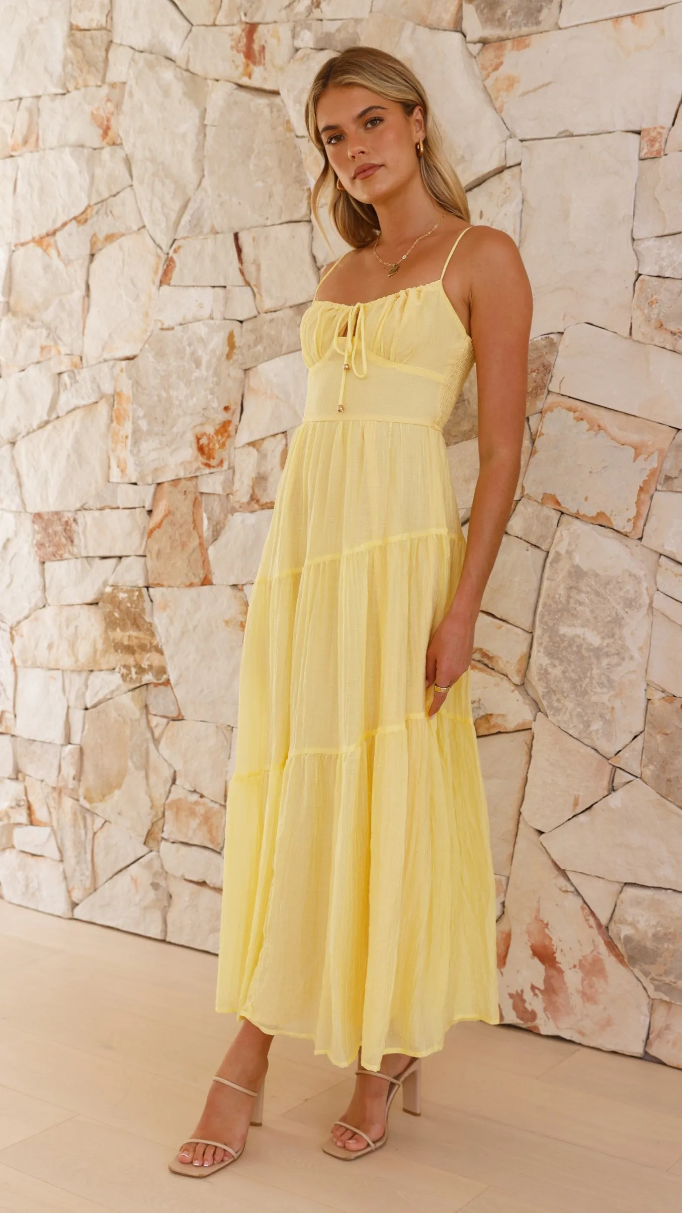 Cove Maxi Dress - Yellow