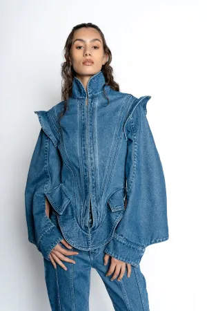 DENIM BAROQUE STYLE JACKET