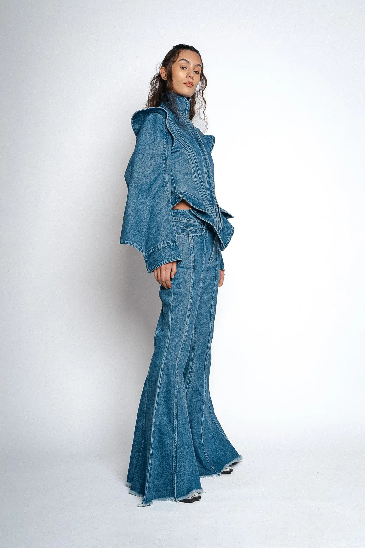 DENIM BAROQUE STYLE JACKET