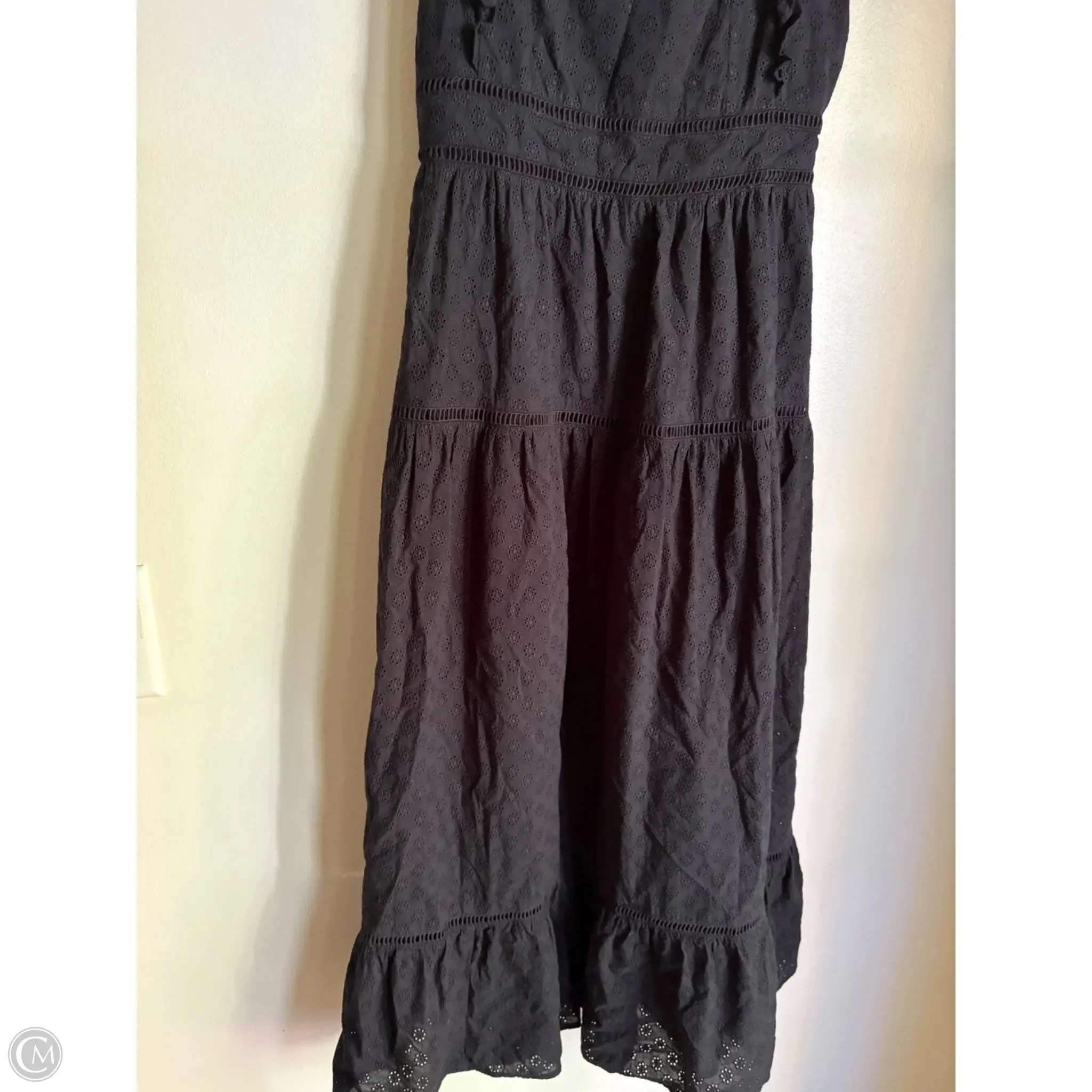 Dress Casual Maxi By Ann Taylor In Black, Size: S