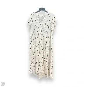 Dress Casual Maxi By Loft In Black & White, Size: L
