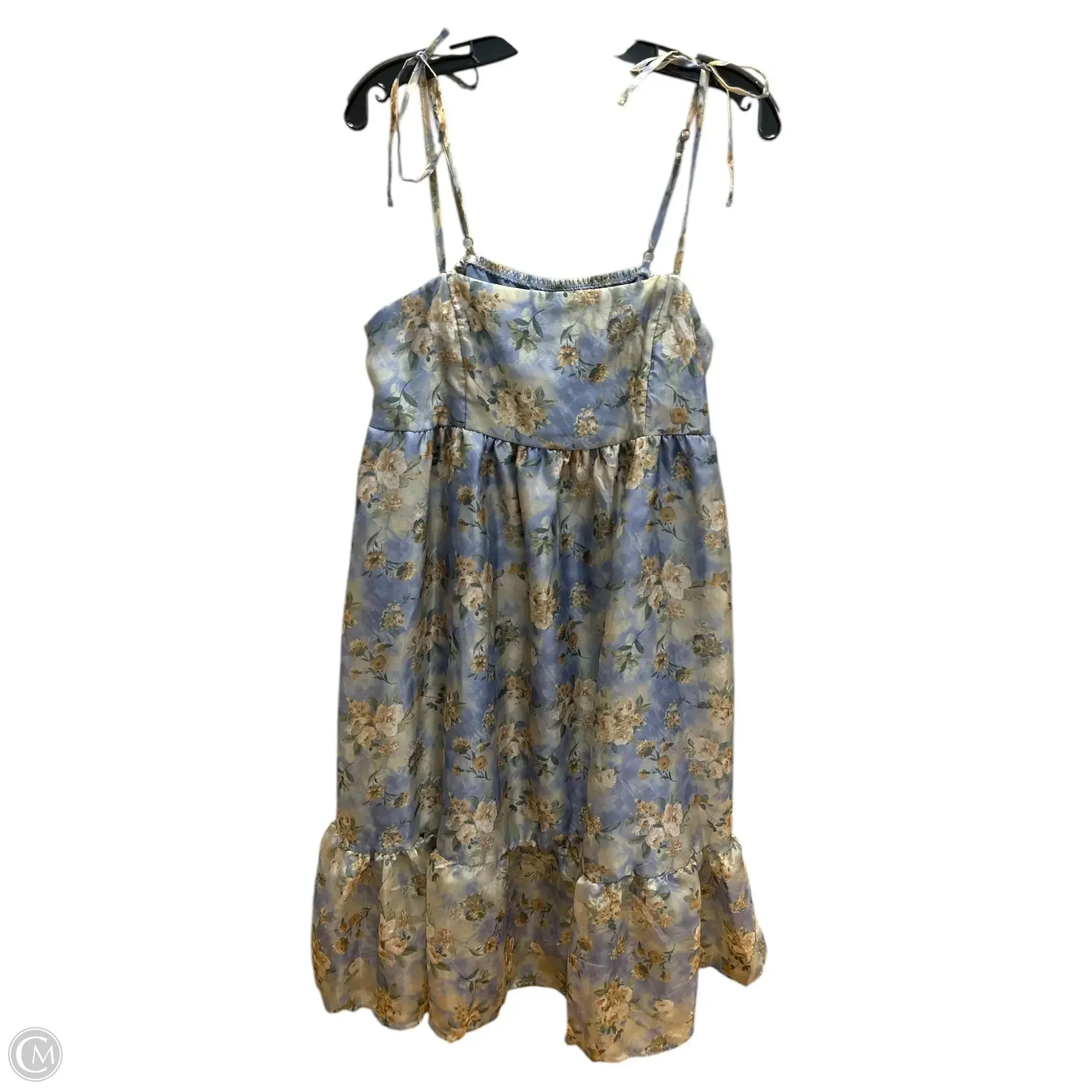 Dress Casual Maxi By Wild Fable In Blue & Green, Size: L