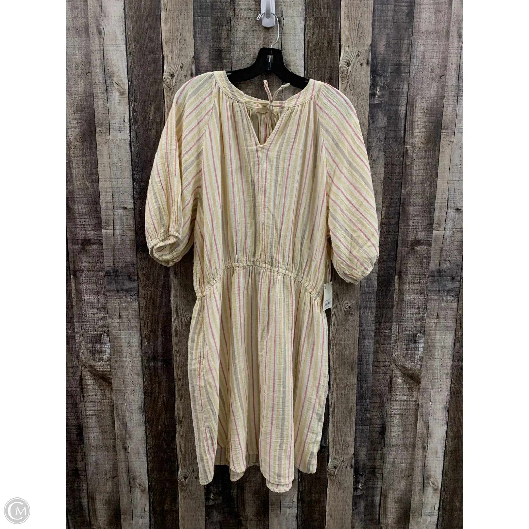 Dress Casual Midi By Ana In Striped Pattern, Size: Xl