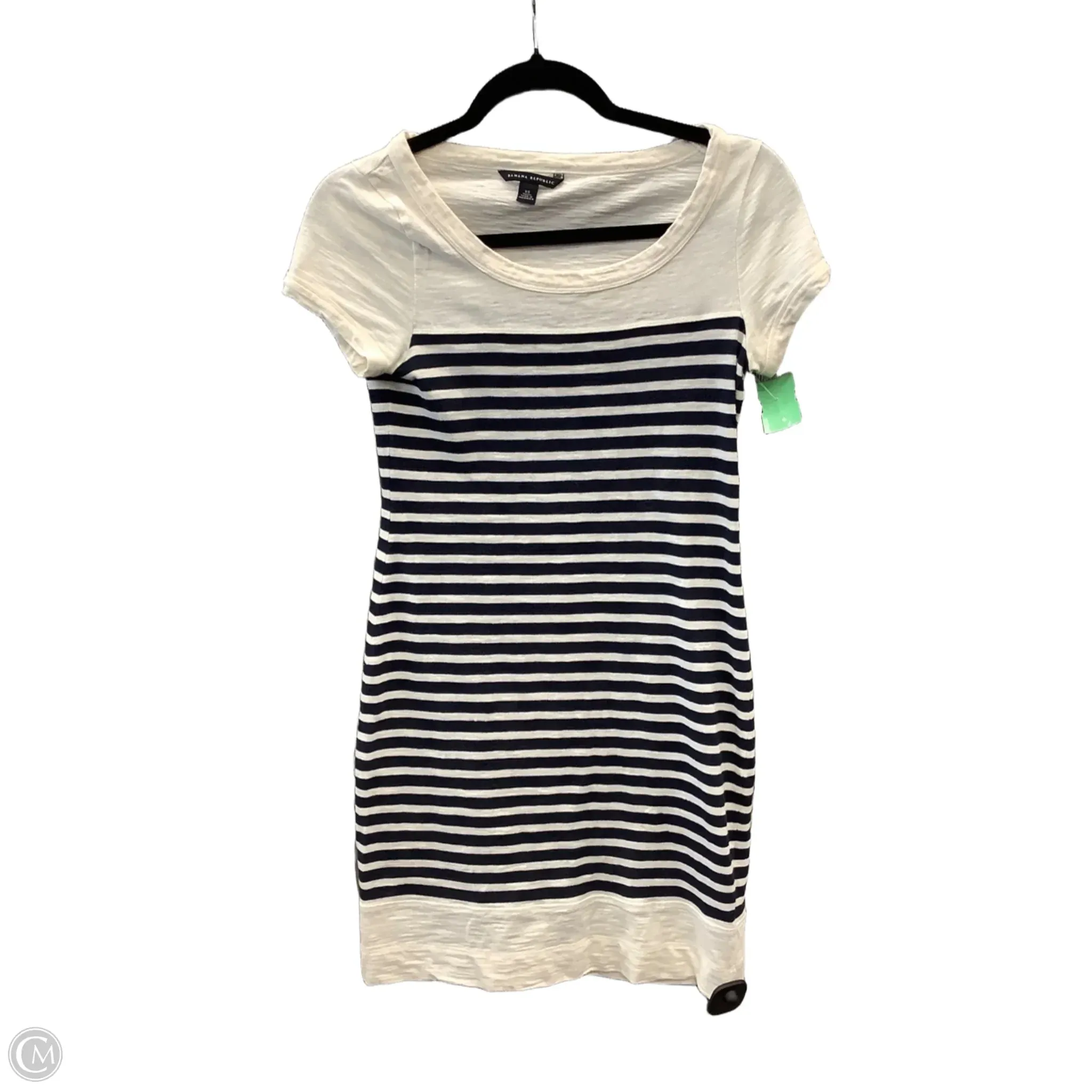 Dress Casual Midi By Banana Republic In Striped Pattern, Size: Xs