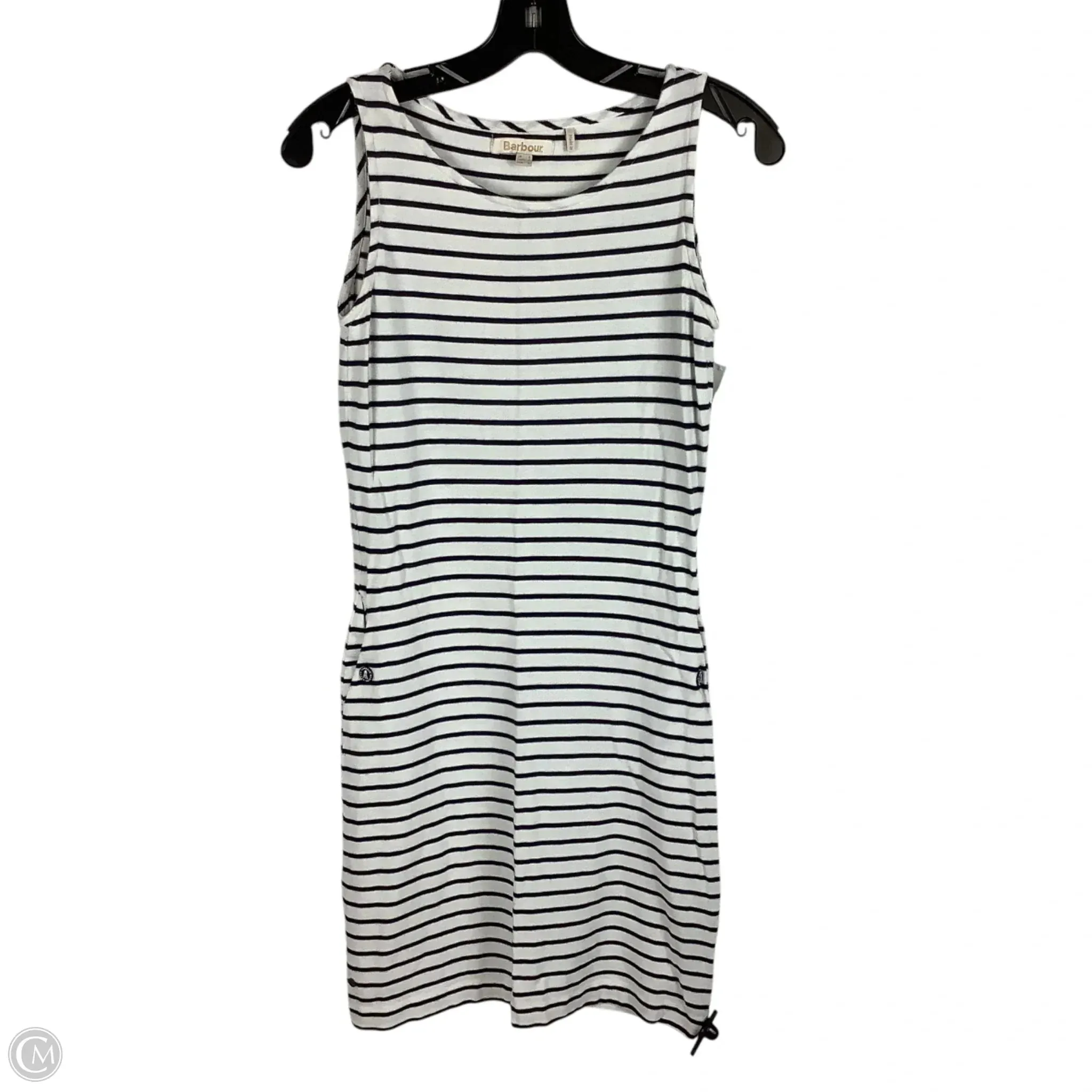 Dress Casual Midi By Barbour In Striped Pattern, Size: 4