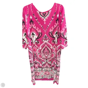 Dress Casual Midi By Chicos In Pink, Size: 16