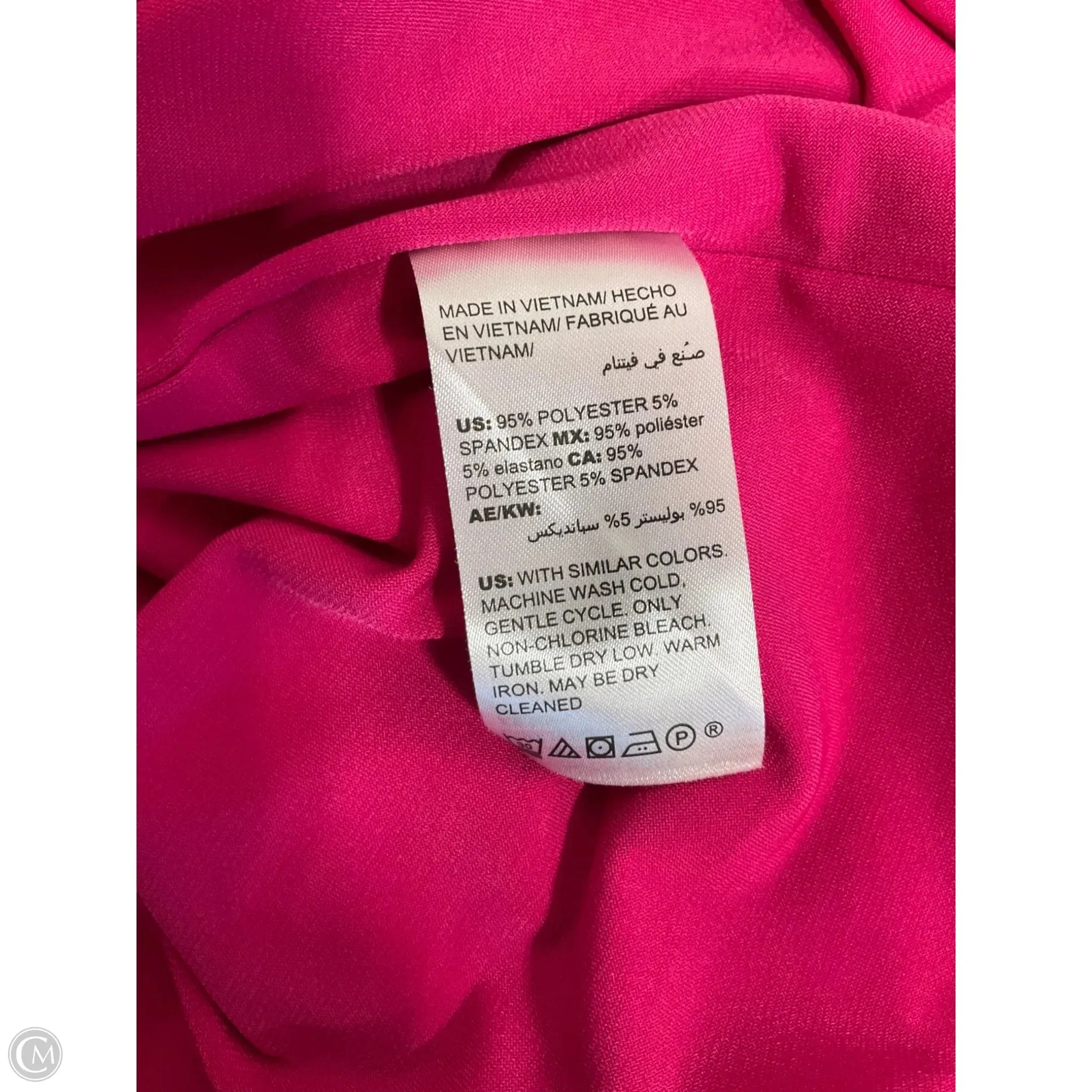 Dress Casual Midi By Chicos In Pink, Size: 16