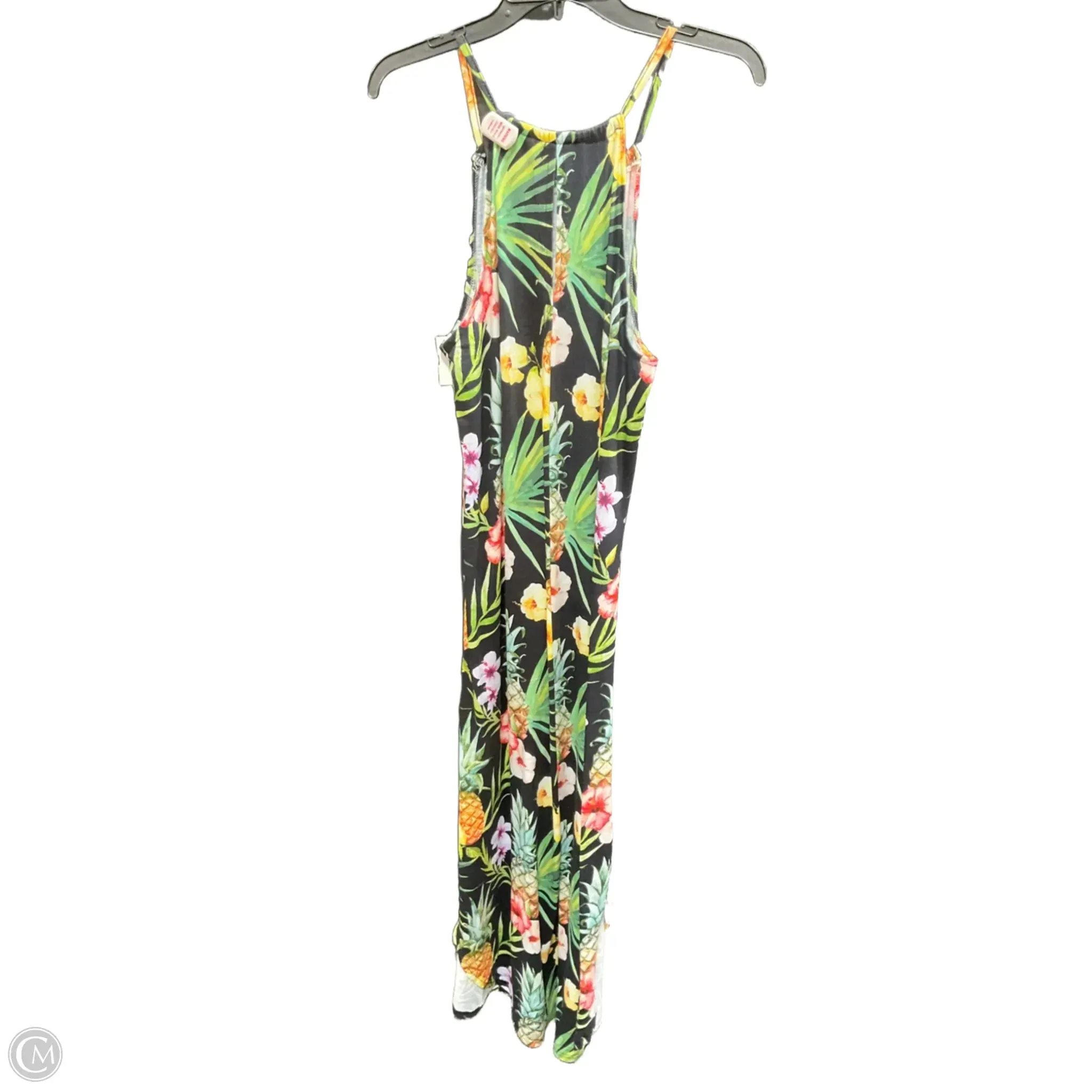 Dress Casual Midi By Clothes Mentor In Tropical Print, Size: L