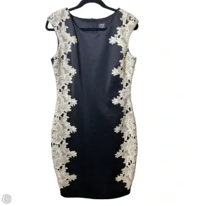 Dress Casual Midi By Cmc In Black & Tan, Size: 12
