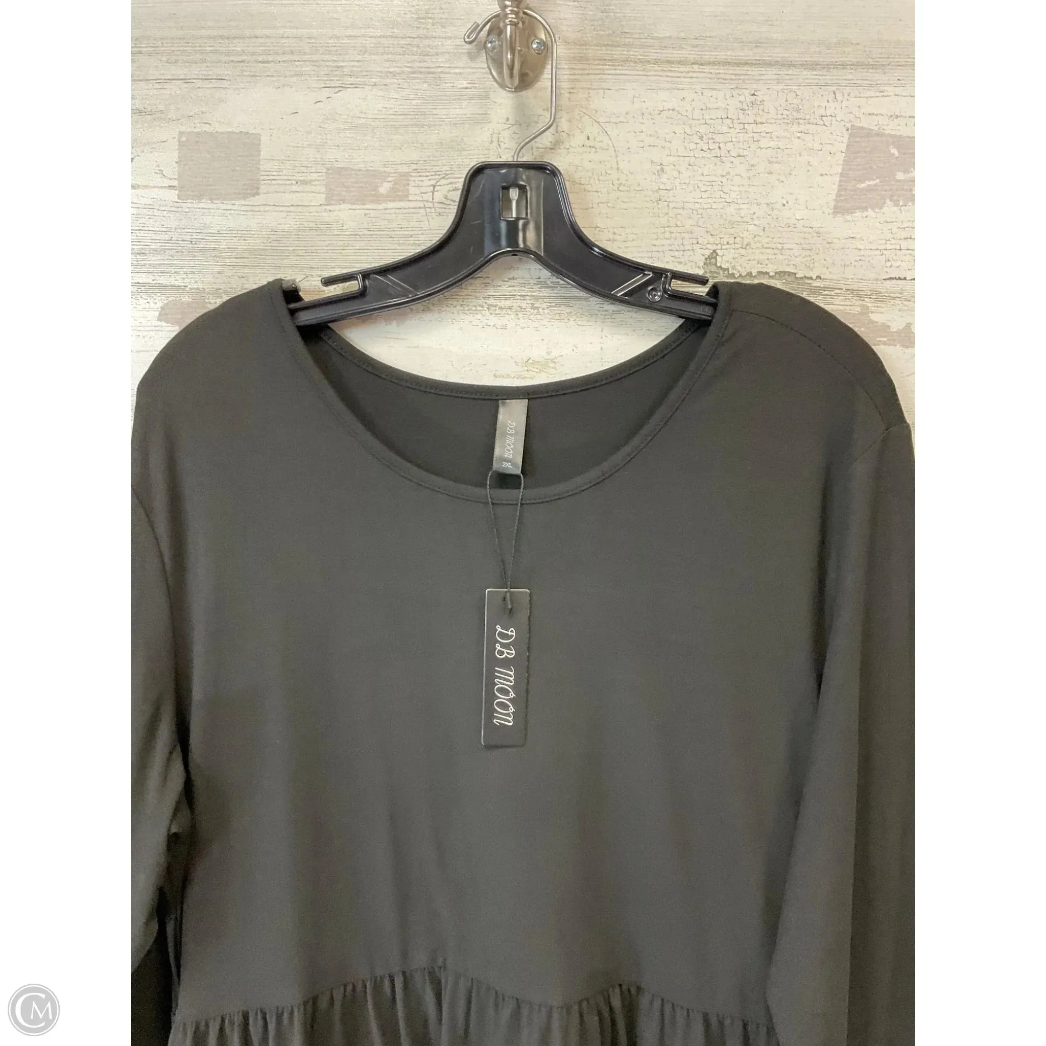 Dress Casual Midi By DB MOON In Black, Size: 2x