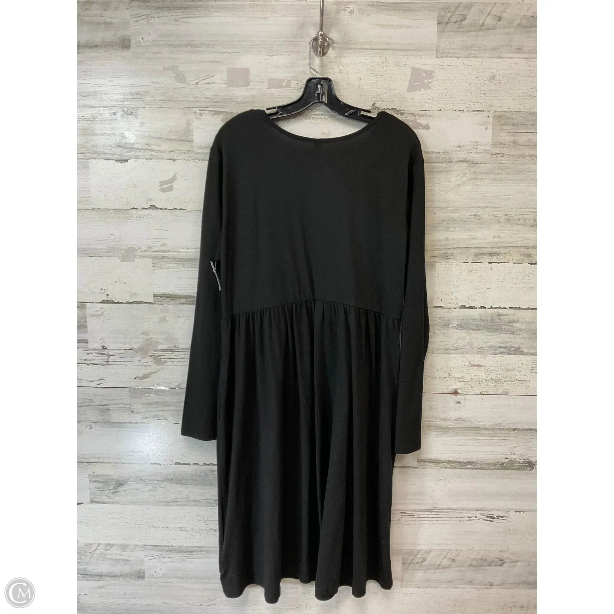 Dress Casual Midi By DB MOON In Black, Size: 2x