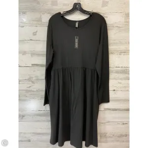 Dress Casual Midi By DB MOON In Black, Size: 2x