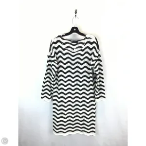 Dress Casual Midi By New York And Co In Black & White, Size: L