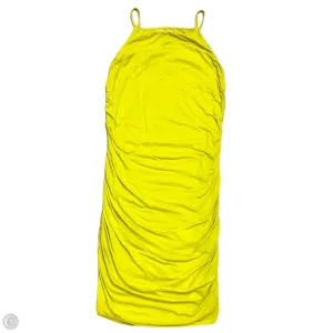 Dress Casual Midi By Velvet By Graham & Spencer In Chartreuse, Size: L