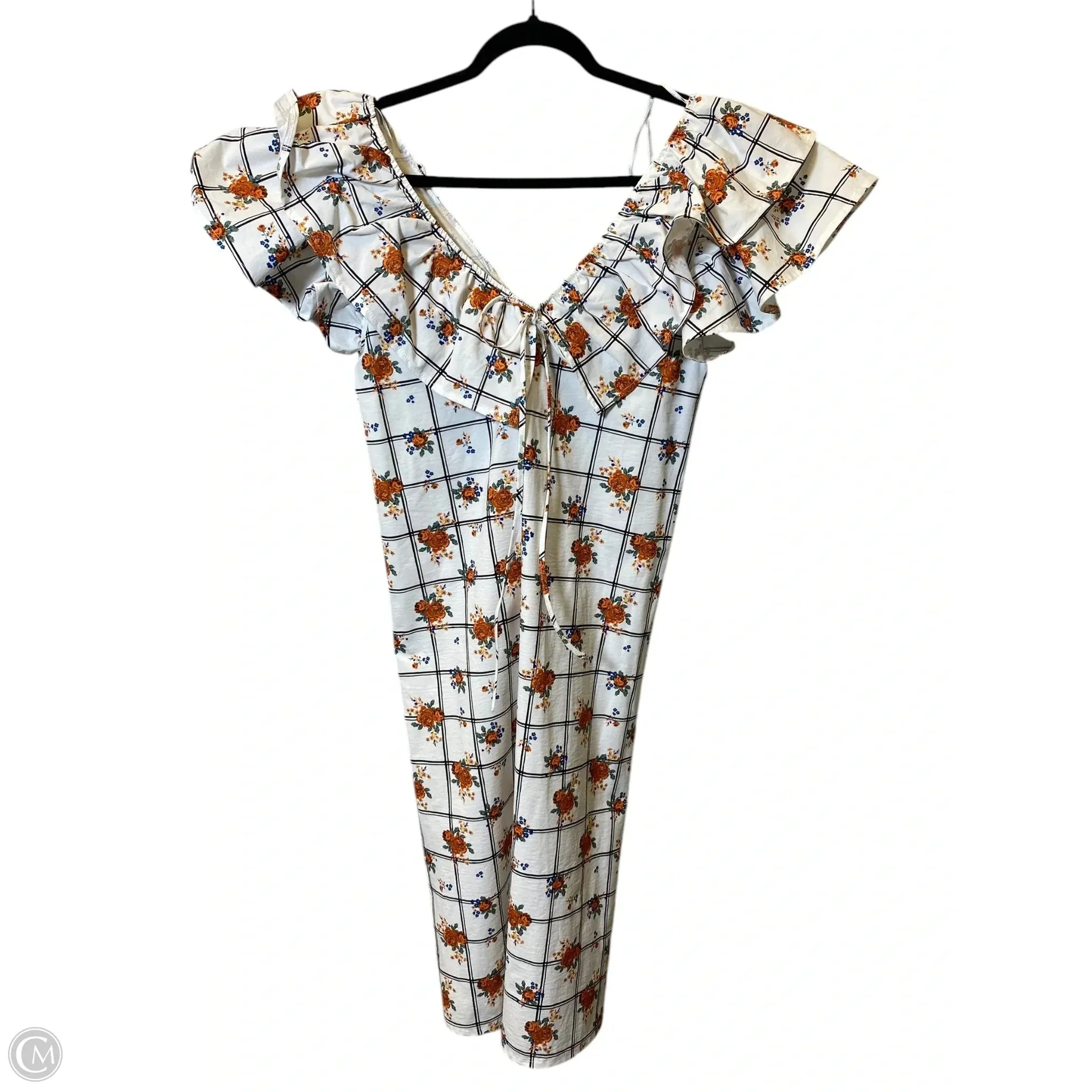 Dress Casual Midi By Zara In Multi-colored, Size: L