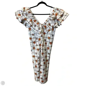 Dress Casual Midi By Zara In Multi-colored, Size: L