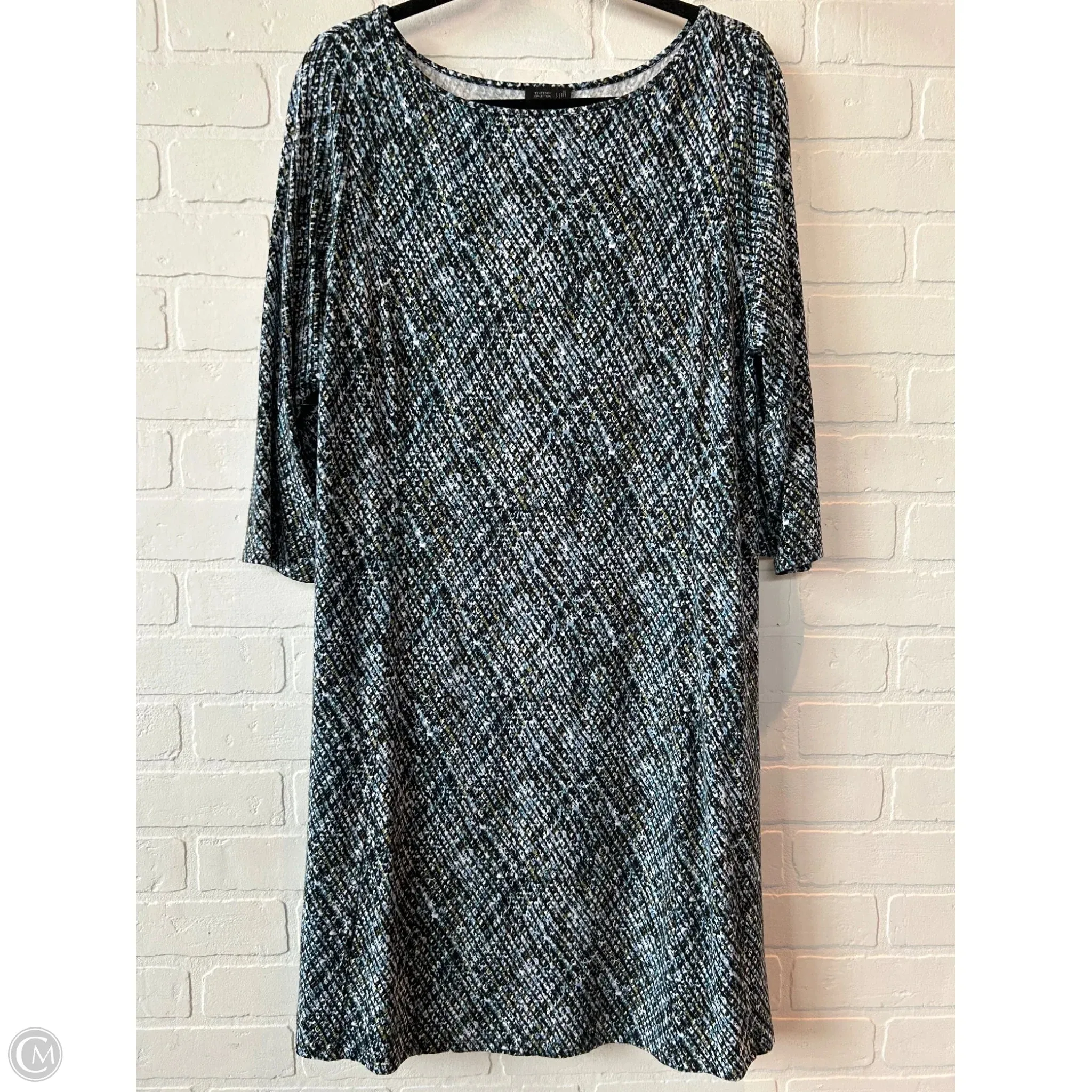 Dress Casual Short By J. Jill In Black & Blue, Size: L