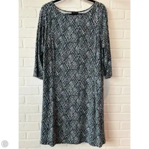 Dress Casual Short By J. Jill In Black & Blue, Size: L