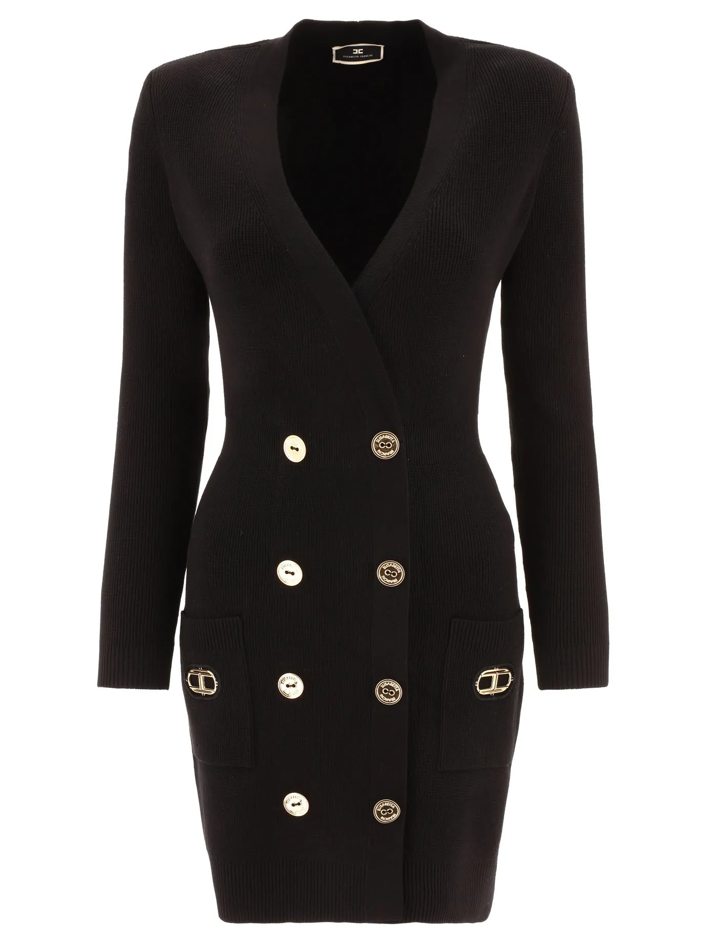 Elisabetta Franchi V-Neck Knitted Dress