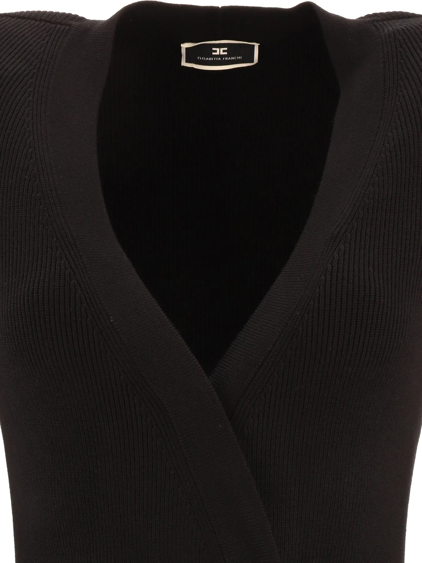 Elisabetta Franchi V-Neck Knitted Dress