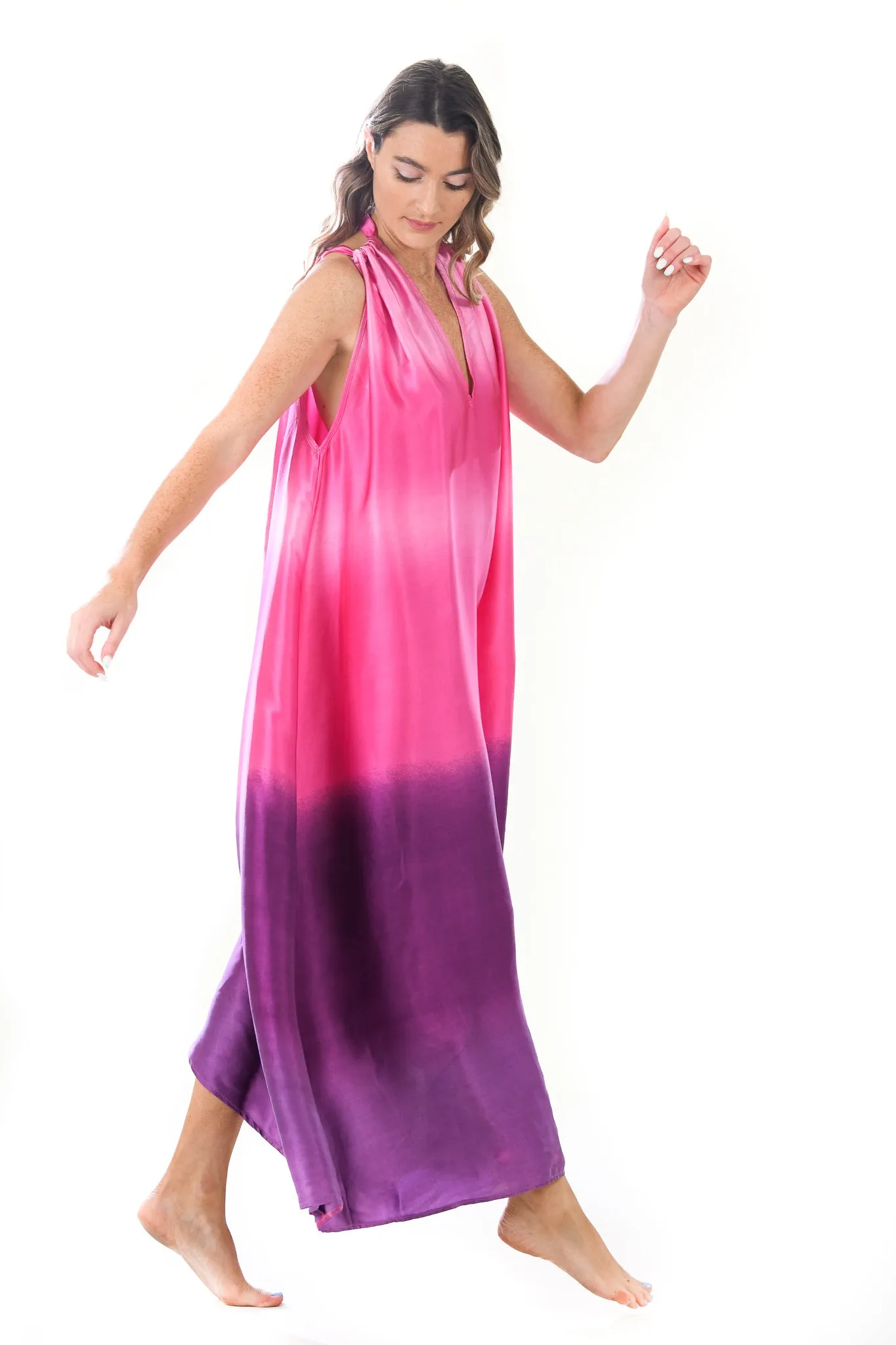 Elizabeth Dress / Hot Pink Ombre