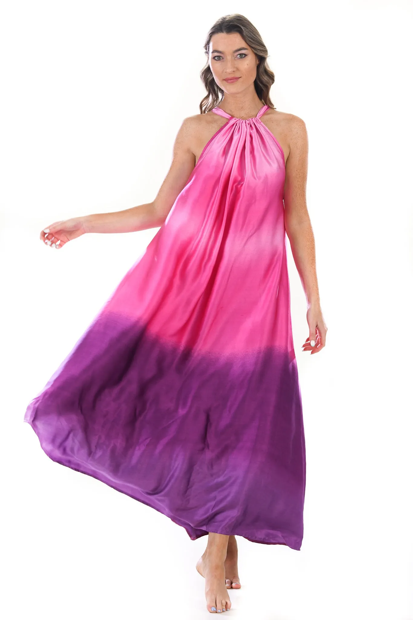 Elizabeth Dress / Hot Pink Ombre