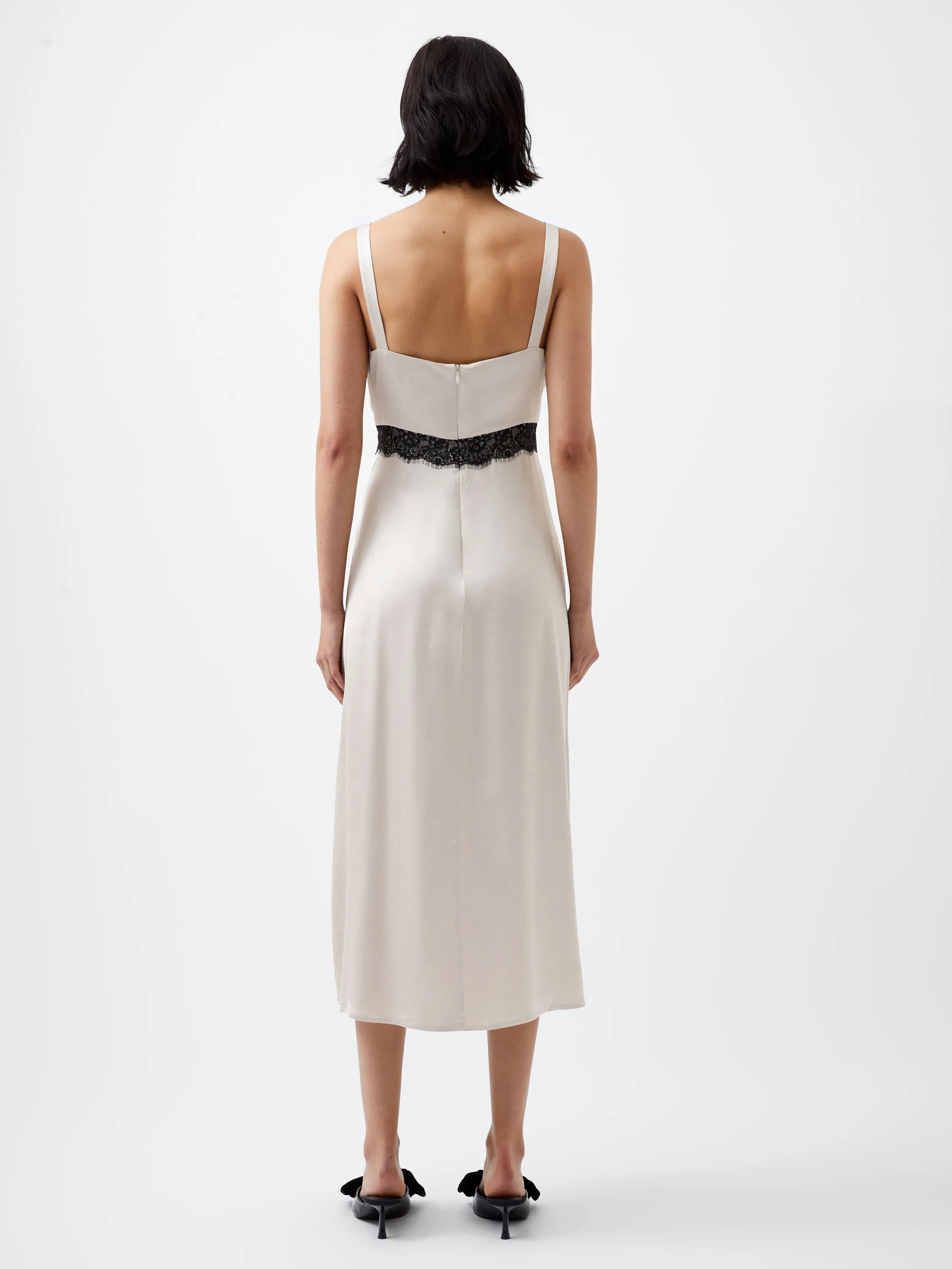 Ennis Eco Satin Lace Dress