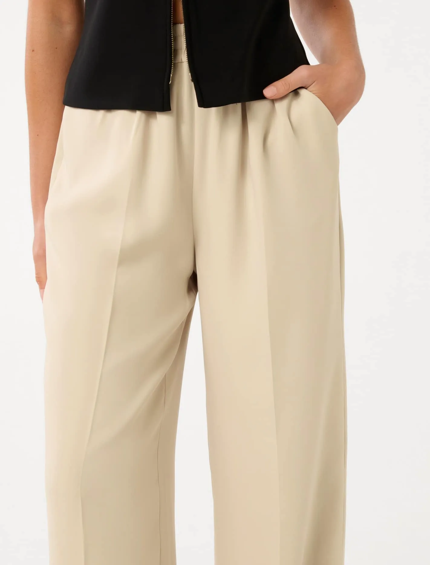 Enya Elastic Wide Leg Pants