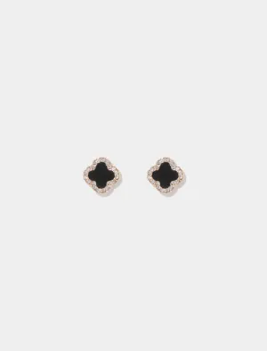 Fern Flower Stud Earrings