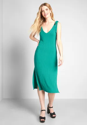 Found a Keeper Tie-Shoulder Dress