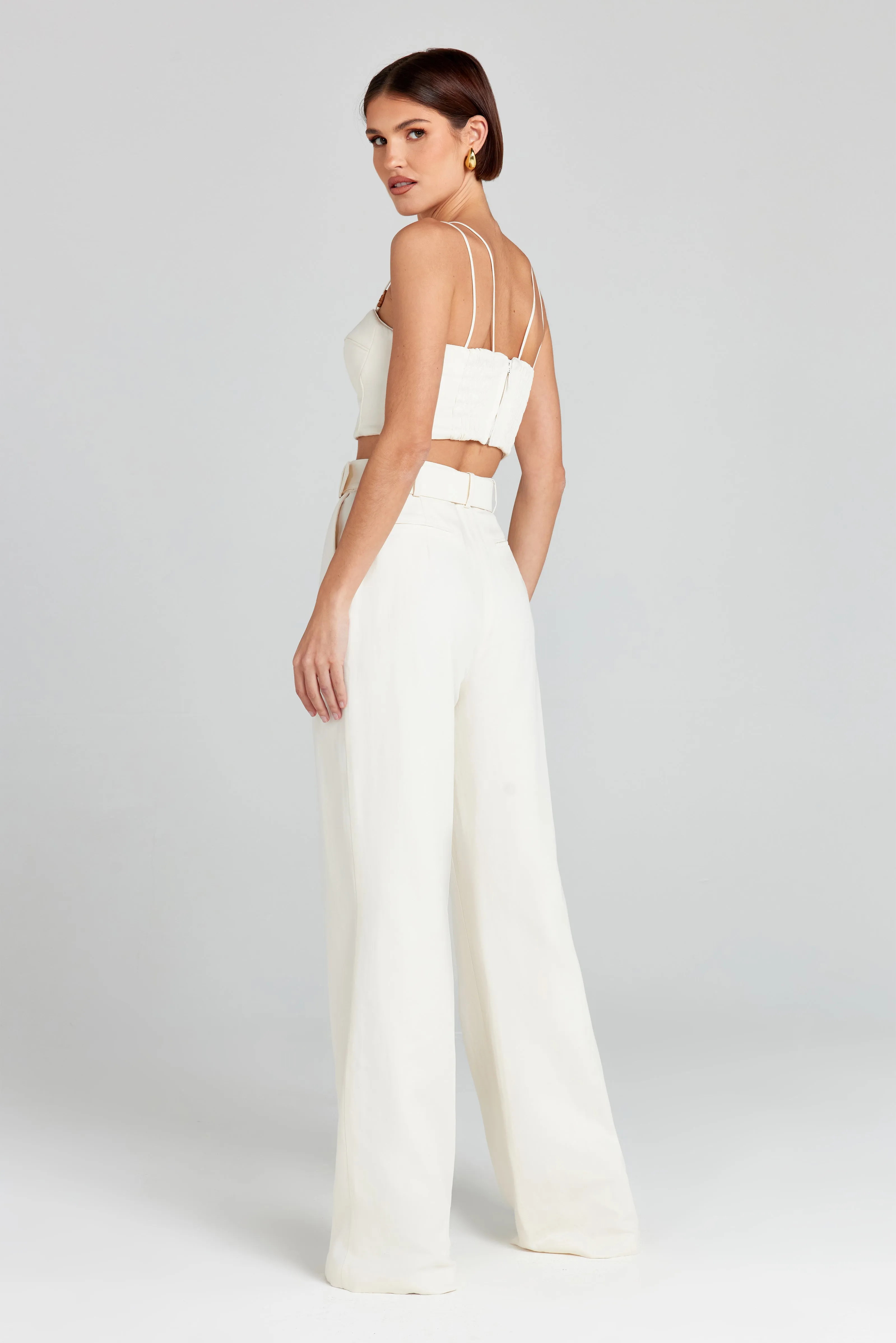 Gabi White Corset Top
