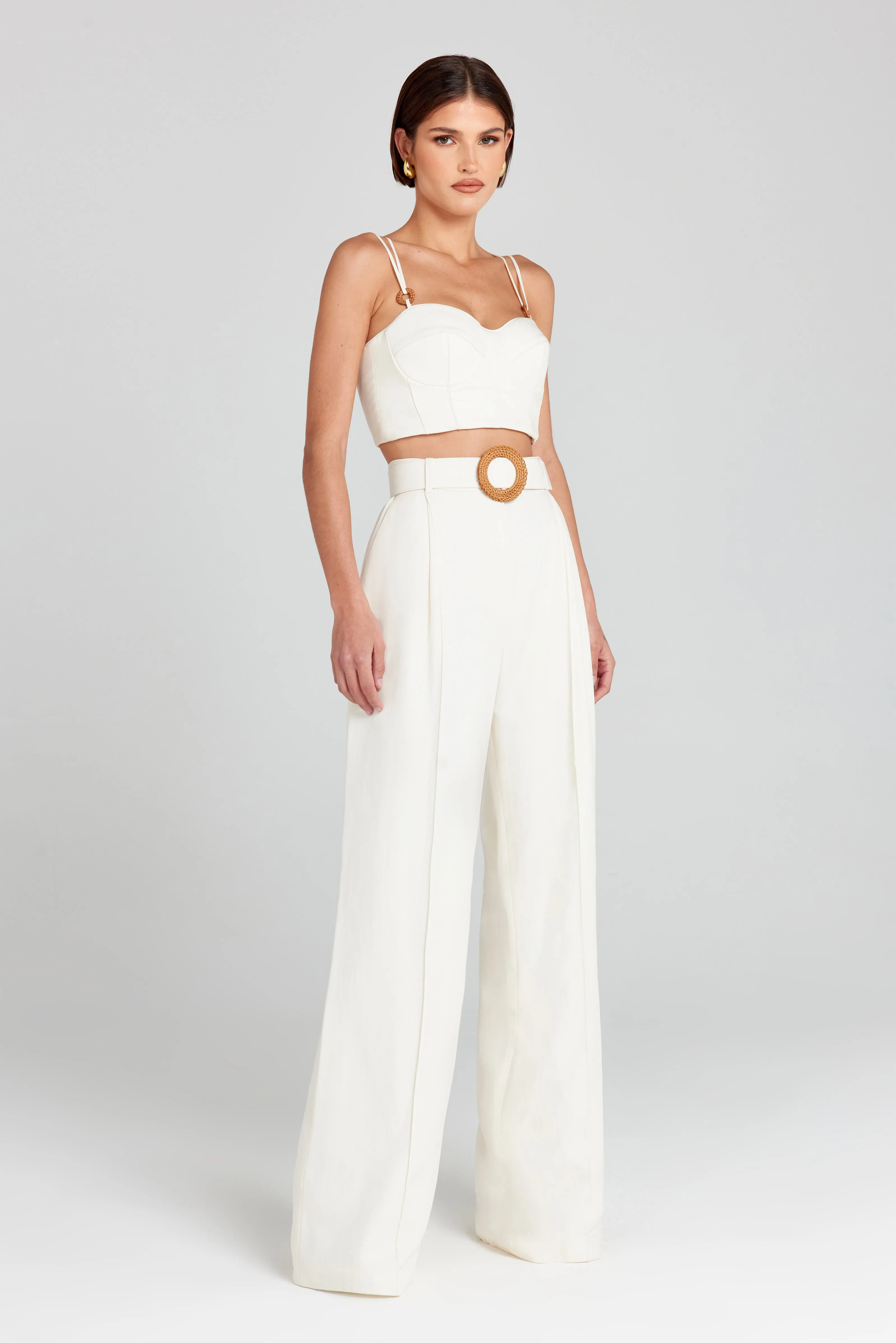 Gabi White Corset Top