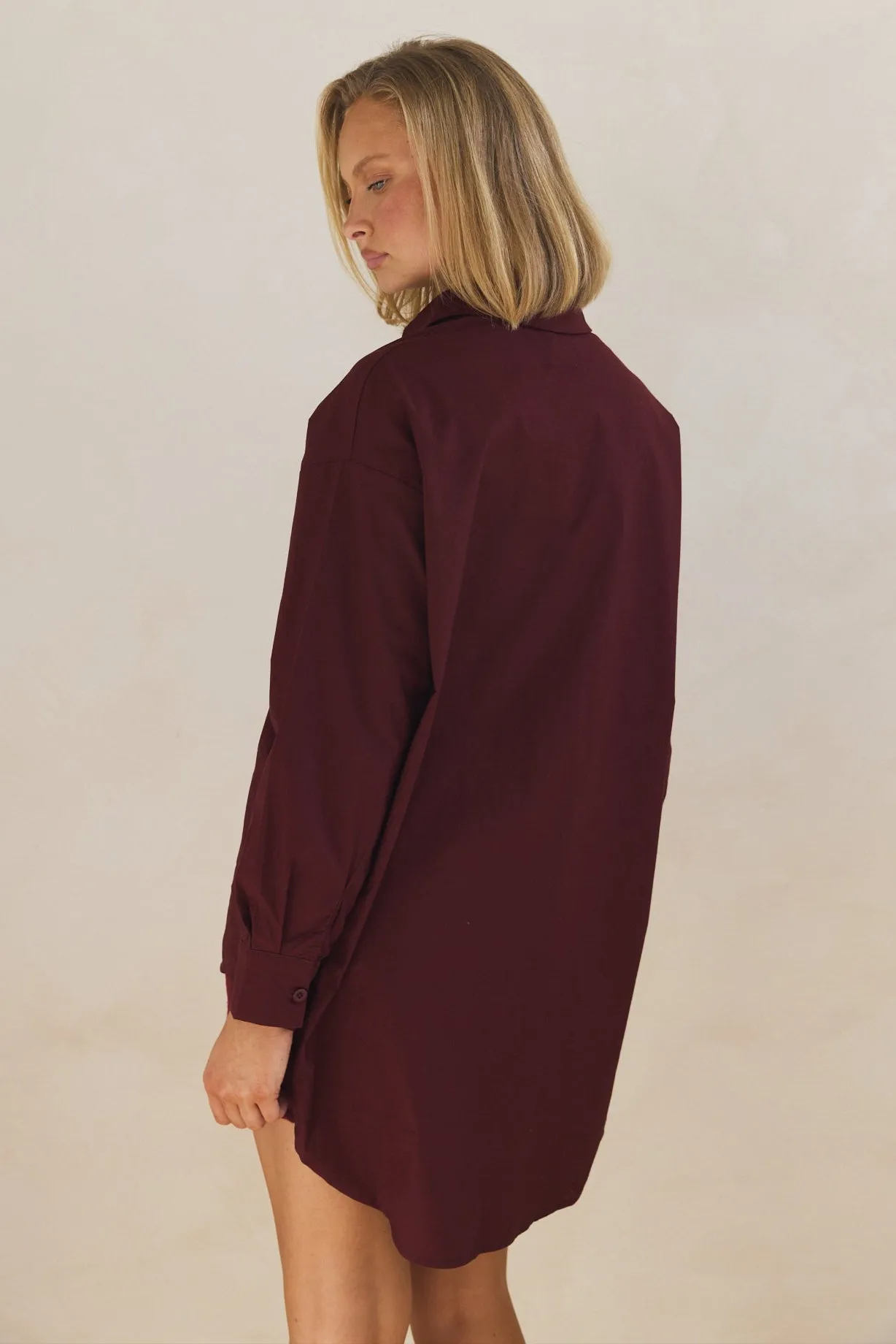 Grace Shirt (Burgundy)