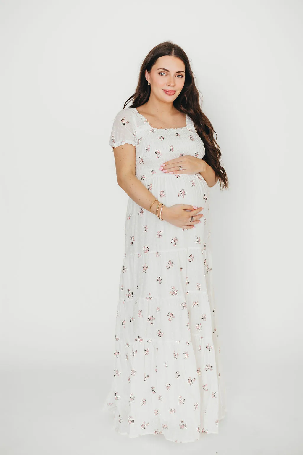 Harper Worth Maxi Dress in Pink Floral - Bump Friendly ($40 off This Week)