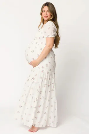 Harper Worth Maxi Dress in Pink Floral - Bump Friendly ($40 off This Week)