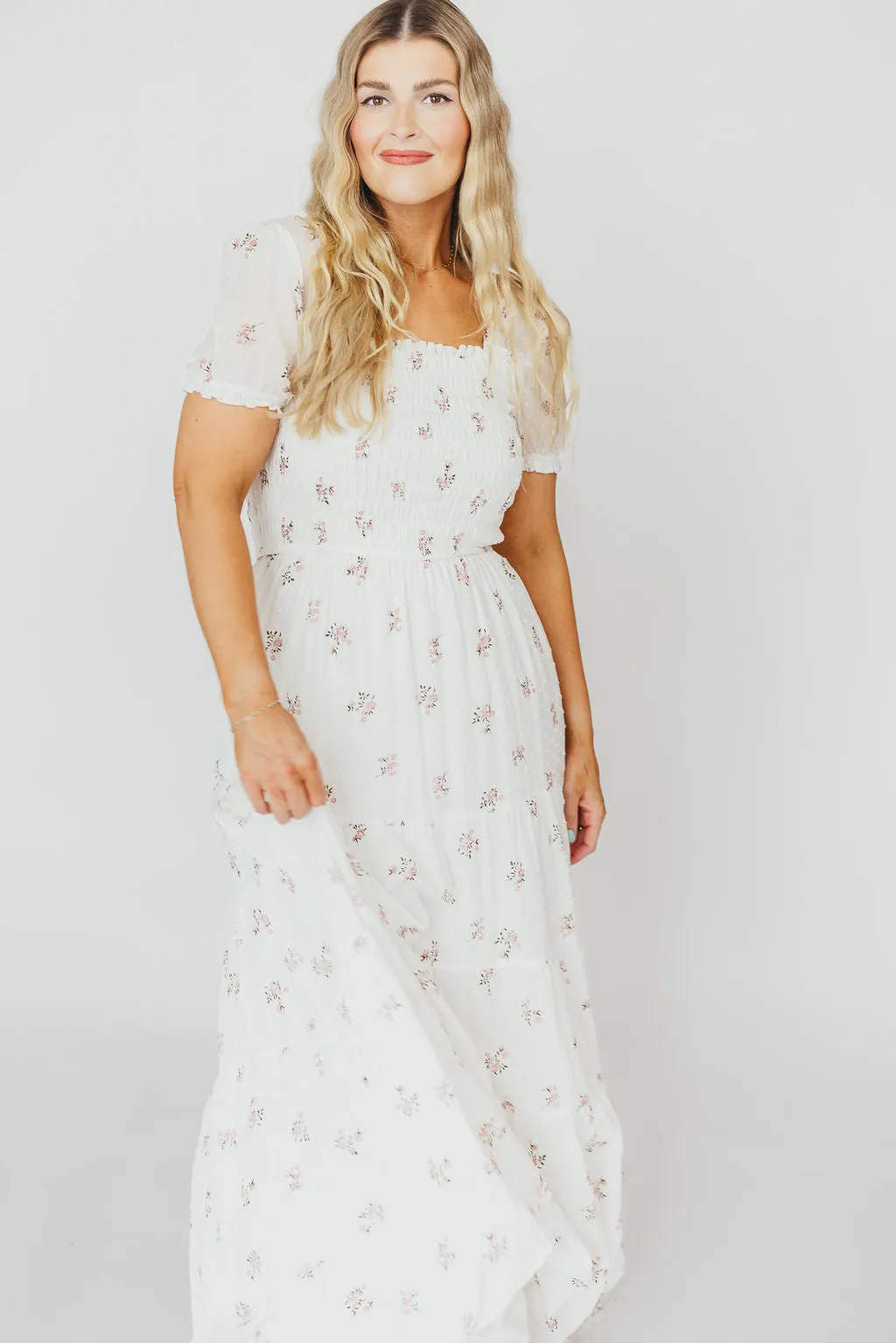 Harper Worth Maxi Dress in Pink Floral - Bump Friendly ($40 off This Week)